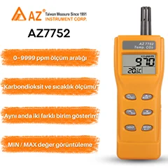 AZ 7752 Taşınabilir Karbondioksit Ölçer - 3