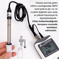 AZ 8601 Portatif Ph ve Orp Ölçer, BNC Bağlantılı - 3