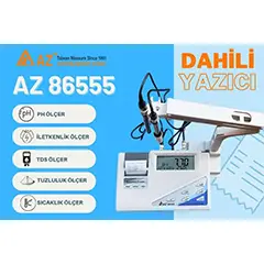 AZ 86555 Yazıcılı Masaüstü pH, İletkenlik, TDS, Tuzluluk, Sıcaklık Ölçer - 3