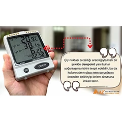 AZ 87791 Alarmed Temperature and Humidity Meter, with Dewpoint Indicator - 4