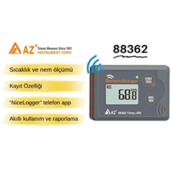 AZ 88362 Temperature Humidity Data Logger, Smartphone Compatible - 3