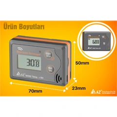AZ 88362 Temperature Humidity Data Logger, Smartphone Compatible - 4