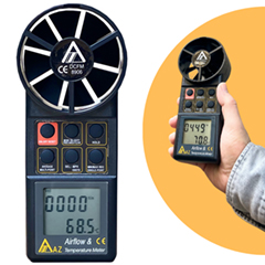 AZ 8906 Professional Air Speed and Air Flow Meter - 1