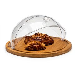 Zicco Bambu Altlı Fanus, Polikarbon Rolltop Kapaklı, 36x19 cm - Zicco