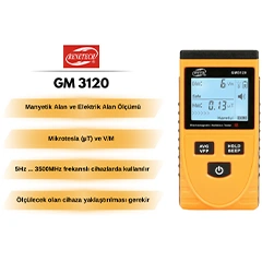 Benetech GM3120 Elektromanyetik Alan Radyasyon Ölçer, EMF Ölçer - 2