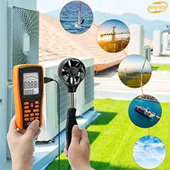 Benetech GM8902+ Plus Hava Hızı ve Hava Debisi Ölçer - 2