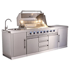 Berfmann BDGG-275S 6+2 Barbekülü Outdoor Mutfak Seti - Berfmann