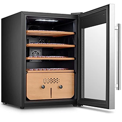 Berfmann BFC382-SG Solo Cigar Cabinet, 382 Cigar Capacity - Berfmann