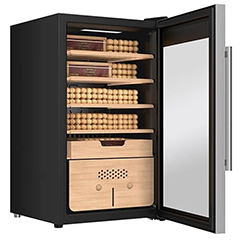Berfmann BFC486-SG Cigar Cabinet, 486 Cigar Capacity - Berfmann