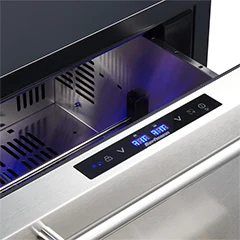 Berfmann BUR113-DS Tezgah Altı Ankastre Buzdolabı, Çift Çekmeceli, 113 lt - 4