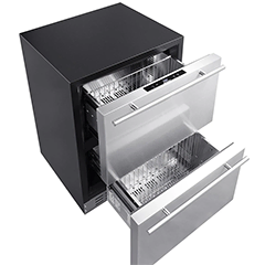 Berfmann BUR113-DS Undercounter Built-in Refrigerator, Double Drawer, 113 lt - 3