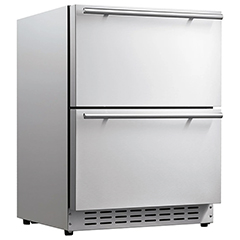 Berfmann BUR113-DSS Undercounter Built-in Refrigerator, Double Drawer, 113 lt - Berfmann