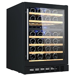 Berfmann BUW46-BG2 Double Compartment Undercounter Wine Cabinet, 46 Bottle Capacity - Berfmann