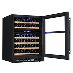 Berfmann BUW46-BG2 Double Compartment Undercounter Wine Cabinet, 46 Bottle Capacity - Berfmann (1)