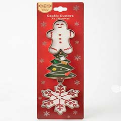 Beysa 0080 Yılbaşı Kurabiye Kalıbı, 3lü - Beysa