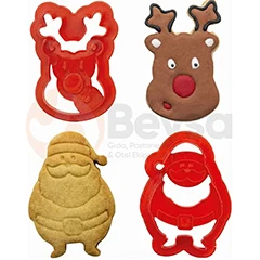 Beysa 0081 Yılbaşı Kurabiye Kalıbı, 3lü - Beysa (1)