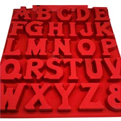 Beysa Alfabe Silikon Kalıp, Kırmızı - Beysa