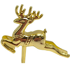 Beysa Altın ve Geyik Yılbaşı Pasta Süsü, 72li - Beysa