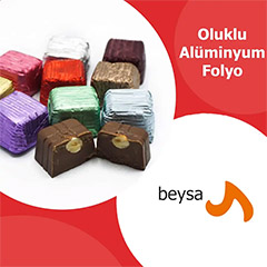 Beysa Alüminyum Çikolata Folyosu, Oluklu, Okyanus Moru, 1 kg - Beysa