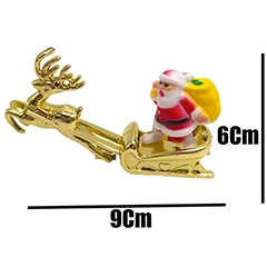 Beysa Arabalı Noel Baba Yılbaşı Pasta Süsü, 72li - Beysa (1)