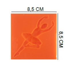 Beysa Balerin Silikon Şeker Hamuru Kalıbı, 8,5x8,5 cm - Beysa