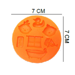Beysa Bebek Silikon Şeker Hamuru Kalıbı, 7x7 cm - Beysa