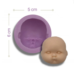 Beysa Bebek Yüzü Silikon Şeker Hamuru Kalıbı, 6x5 cm - Beysa