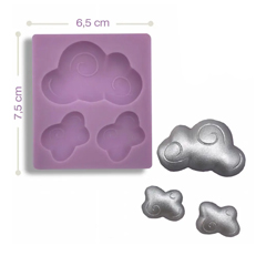 Beysa Bulut Silikon Şeker Hamuru Kalıbı, 7,5x6,5 cm - Beysa