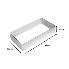 Beysa Çember Inox 55x34,5 Cm H6 Dikdörtgen Çember - Beysa