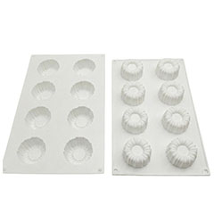 Beysa Charlotte Silikon Kek Kalıbı, 8li - Beysa