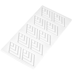 Beysa Çizgili Baklava Çikolata Dekor Şablonu - Beysa