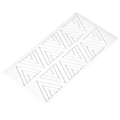 Beysa Çizgili Üçgen Çikolata Dekor Şablonu - Beysa