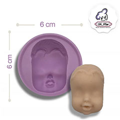 Beysa Çocuk Suratı Silikon Kalıp, 6x6 cm - Beysa
