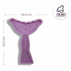 Beysa Deniz Kızı Kuyruğu Silikon Kalıp, 18,5x13,5 cm - Beysa
