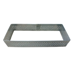 Beysa Dikdörtgen Delikli Pasta Çemberi, 12x3 cm - Beysa