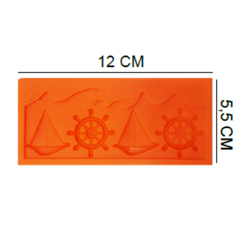 Beysa Dümen ve Yelkenli Silikon Şeker Hamuru Kalıbı, 12x5,5 cm - Beysa