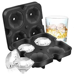 Beysa Elmas Buz Kalıbı, Silikon, 4lü - Beysa