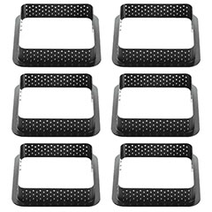 Beysa Exoglass Delikli Tart Kalıbı, Kare, 6lı - Beysa