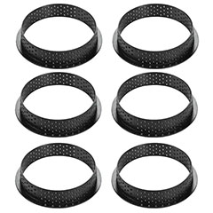 Beysa Exoglass Delikli Tart Kalıbı, Yuvarlak, 6lı - 1