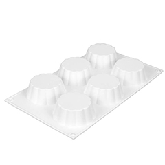 Beysa Flower Silicone Cake Mold, 6 pcs - Beysa