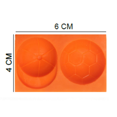 Beysa Futbol Topu Silikon Şeker Hamuru Kalıbı, 6x4 cm - Beysa