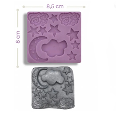 Beysa Gece Silikon Şeker Hamuru Kalıbı, 8x8,5 cm - Beysa