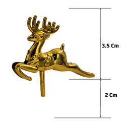 Beysa Gold Geyik Yılbaşı Pasta Süsü, 25li Paket - Beysa