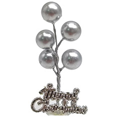 Beysa Gümüş Balon Yılbaşı Pasta Süsü, 50li - Beysa