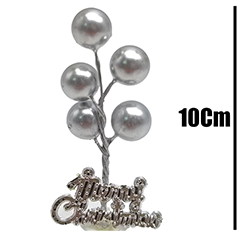 Beysa Gümüş Balon Yılbaşı Pasta Süsü, 50li - Beysa (1)