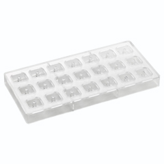 Beysa İkonik Square Chocolate Mold, Corrugated, Square, Pc 51 - Beysa