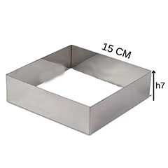 Beysa Inox Pasta Çemberi, Kare, 15x15 cm - Beysa