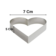 Beysa Kalp Pasta Çemberi, 7cm - Beysa