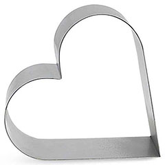 Beysa Kalp Pasta Çemberi, 8x5 cm - Beysa