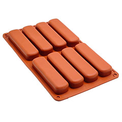 Beysa Kedi Dili Silikon Kek Kalıbı, 8li, Büyük - Beysa